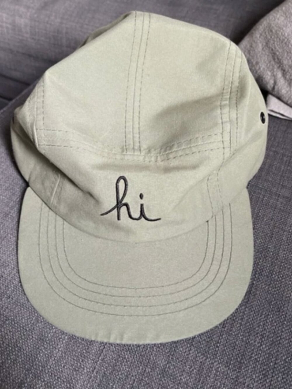 In4mation HI Flat Bill Olive Green Strap Back Adjustable Cap Hat